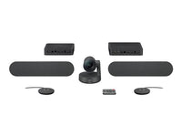 Kit de Videoconferencia Logitech Rally Plus | Ultra-HD, Audio Modular, IA RightSense – 960-001225
