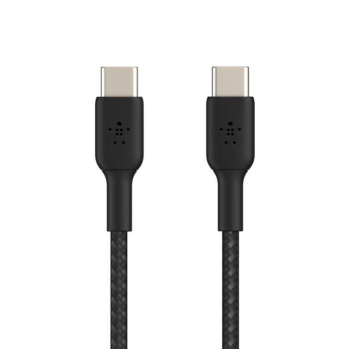 Cable cargador rápido USB‑C a USB‑C – Belkin BoostCharge – 1 m – Negro – Trenzado