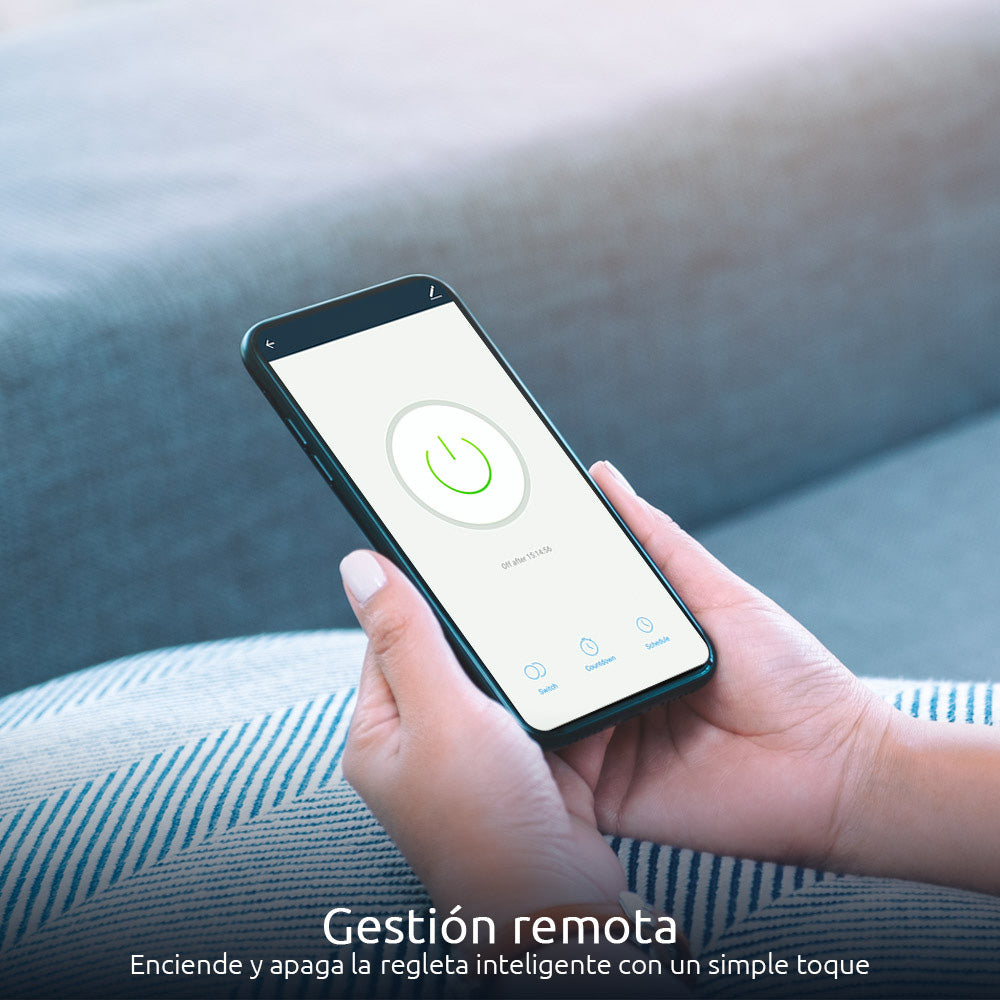 Regleta Inteligente Wi‑Fi Nexxt Solutions NHP‑E610 – 4 Tomas + 4 Puertos USB – 1875W – Compatible Alexa/Google