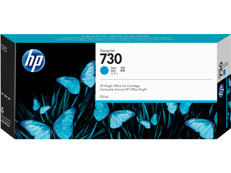 Cartucho de Tinta Cian Gran Capacidad Original HP 730 DesignJet 300ml