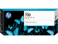 Cartucho de Tinta HP 730 – Amarillo, Gran Capacidad, Original, 300 ml, P2V70A