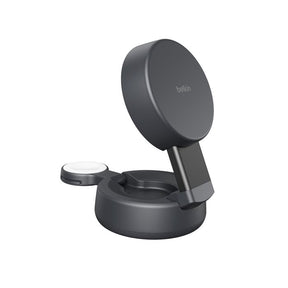 Cargador Magnético Belkin 2‑in‑1 Convertible – Qi2 25W – Charcoal