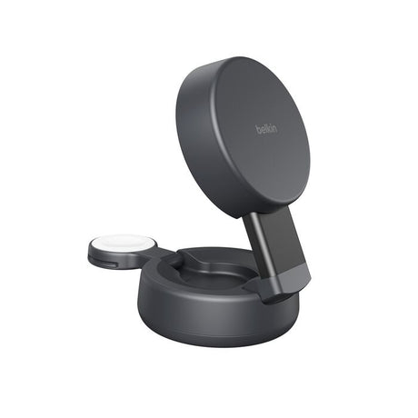 Cargador Magnético Belkin 2‑in‑1 Convertible – Qi2 25W – Charcoal