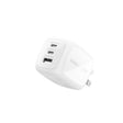 Cargador de pared – Belkin BoostCharge Pro – 3 Puertos – GaN – 70W – USB‑C/USB‑A – Blanco (WCH018dqWH)  