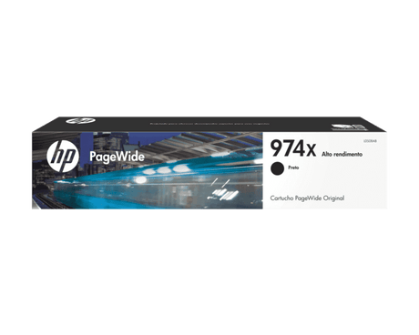 Cartucho de tinta – HP 974X – Negro – Alta capacidad – PageWide – Original HP (L0S08AL)  