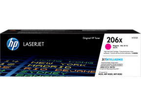 Cartucho de Tóner HP 206X – Magenta, Alto Rendimiento, Original, W2113X
