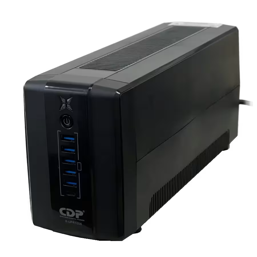 UPS CDP UPR1008 – 1000VA / 500W – 8 Tomas – Regulador de Voltaje (AVR) – Protección Confiable