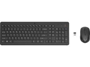 Combo inalámbrico – HP 330 – Teclado completo + Mouse óptico – 2.4 GHz – USB‑A – Negro (2V9E6AA)