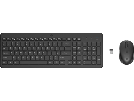 Combo inalámbrico – HP 330 – Teclado completo + Mouse óptico – 2.4 GHz – USB‑A – Negro (2V9E6AA)