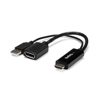 Conversor HDMI a DisplayPort 4K Alimentado por USB StarTech.com – HD2DP – 25.5 cm – Negro