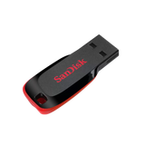 SanDisk Cruzer Blade – Unidad Flash USB 128GB, Negro/Rojo, SDCZ50-128G-B35