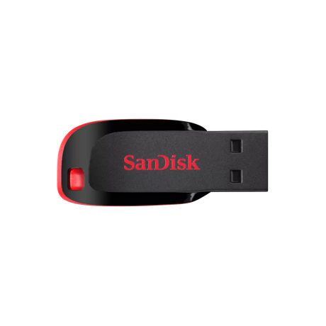 SanDisk Cruzer Blade – Unidad Flash USB 128GB, Negro/Rojo, SDCZ50-128G-B35