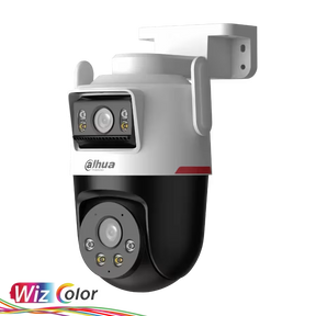 Cámara Dahua DH‑IPC‑P3DP‑3F‑PV‑P‑PRO – 3+3MP – Doble Lente – WizColor – Pan/Tilt – IA Humano/Vehículo – Smart Dual Light – Exterior