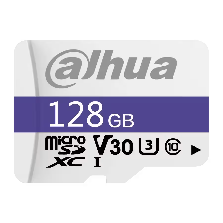 Tarjeta MicroSD Dahua DHI‑TF‑C100/128GB – 128 GB – Alta Resistencia – C10/U3/V30 – 95 MB/s – Protección Cuádruple