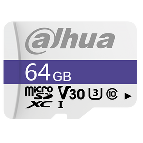 Tarjeta MicroSD Dahua DHI‑TF‑C100/64GB011F1 – 64 GB – Alta Resistencia – C10/U3/V30 – 100 MB/s – Protección Cuádruple