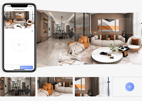 Cámara Wi‑Fi de doble lente con rotación horizontal y vertical – EZVIZ H7c Dual 2K⁺ & 2K⁺
