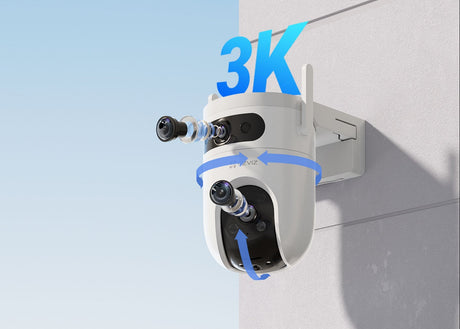 Cámara Wi‑Fi de doble lente con rotación horizontal y vertical – EZVIZ H9c Dual 3K & 3K