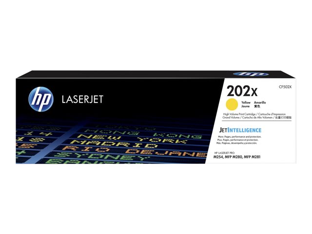 Cartucho de Toner Amarillo Alto Rendimiento Original HP 202X LaserJet
