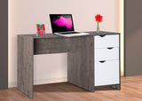 Escritorio para computadora – Xtech XTF‑CD208 – Un nivel con gavetas y gabinete con puerta – Marco de acero negro y superficie color haya