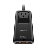Cargador GaN Forza PS‑1100USBC – 100W – USB‑A + USB‑C – Negro
