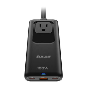 Cargador GaN Forza PS‑1100USBC – 100W – USB‑A + USB‑C – Negro