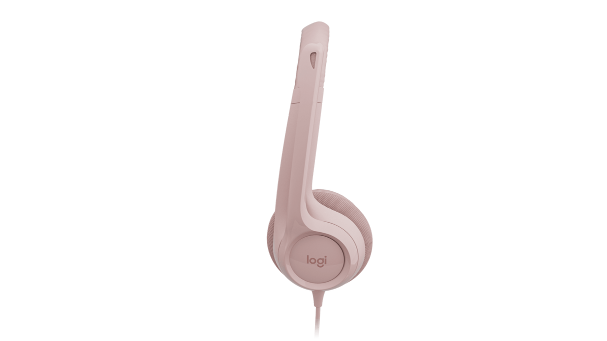 Auriculares USB Logitech H390 Rosados para Computadora