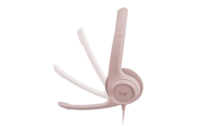 Auriculares USB Logitech H390 Rosados para Computadora - USB-A