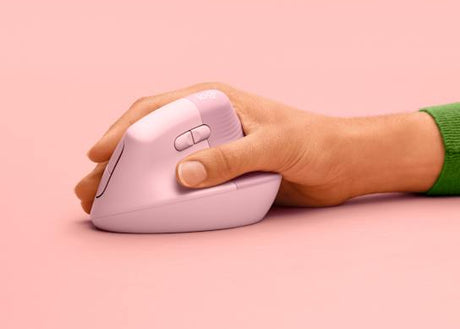 Ratón Vertical Ergonómico Inalámbrico Logitech Lift – Rosado (910-006472)
