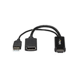 Conversor HDMI a DisplayPort 4K Alimentado por USB StarTech.com – HD2DP – 25.5 cm – Negro