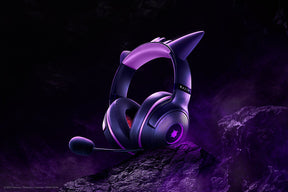 Headset gaming – Razer Kraken Kitty V2 Gengar Edition – Chroma RGB – Micrófono cardioide – Sonido envolvente – USB