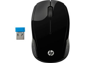 Mouse HP 200 Inalámbrico Óptico – Negro – X6W31AA#ABL