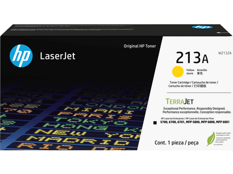 Cartucho de Tóner Amarillo – HP 213A LaserJet – Original – W2132A