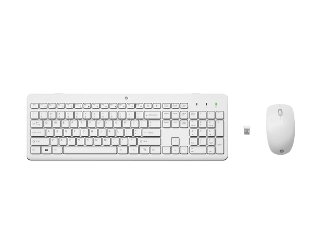 HP 230 Wireless Keyboard and Mouse Combo – Blanco