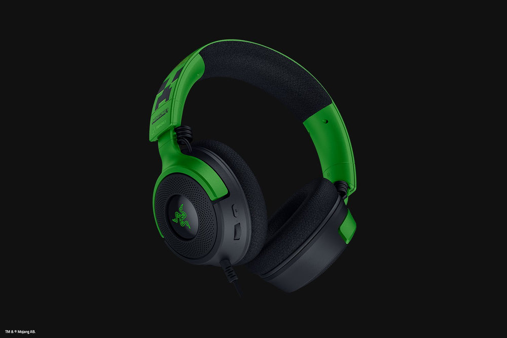 Audífonos Gaming Cableados Razer Kraken V4 X – Minecraft Edition /  RGB / Sonido 7.1 / USB-C + USB-A