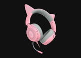 Headset gaming – Razer Kraken Kitty V3 X Quartz – Chroma RGB – Micrófono cardioide – Sonido envolvente – USB
