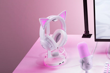 Audífonos para juegos Razer Kraken Kitty V2 Blancos