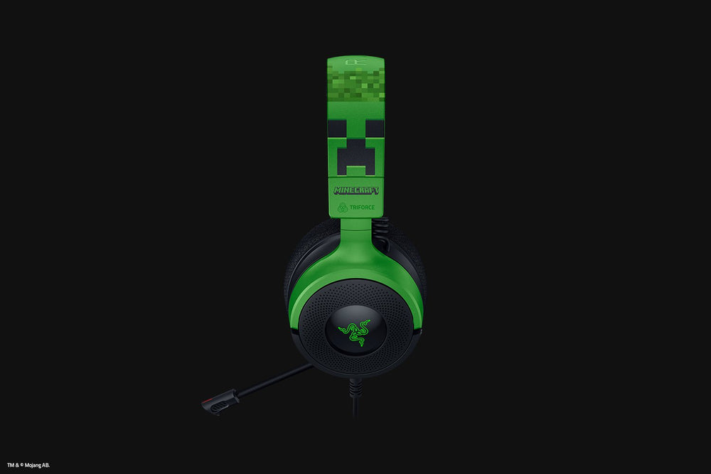 Audífonos Gaming Cableados Razer Kraken V4 X – Minecraft Edition /  RGB / Sonido 7.1 / USB-C + USB-A