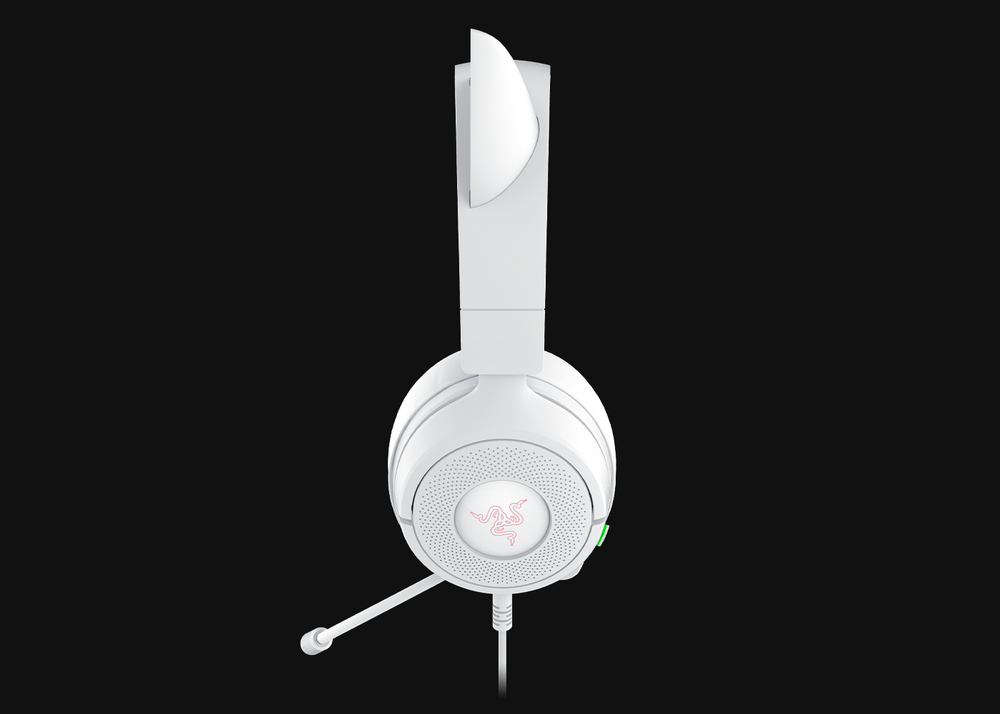 Headset gamer con cable – Razer Kraken Kitty V3 X – Blanco – RZ04‑05350300‑R3U1