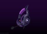 Headset gaming – Razer Kraken Kitty V2 Gengar Edition – Chroma RGB – Micrófono cardioide – Sonido envolvente – USB