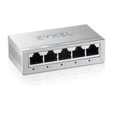 Switch ZyXEL GS105B v5 – 5 puertos – Gigabit – QoS – Fanless – Metal Housing – Plug & Play