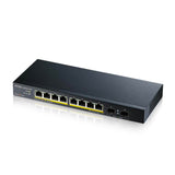 Switch No Gestionado Gigabit PoE+ 8 Puertos 2 SFP ZyXEL GS1100-10HP