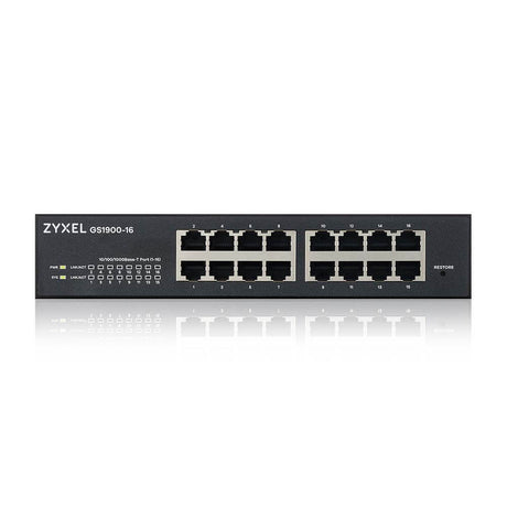 Switch Gigabit Gestionado Fácil 16 Puertos ZyXEL GS1900-16 – REV 03F