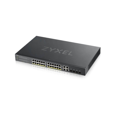 Switch Inteligente ZyXEL GS1920-24HPv2 – 24 Puertos Gigabit PoE+ + 4 SFP Combinados – 375W – Montaje en Rack