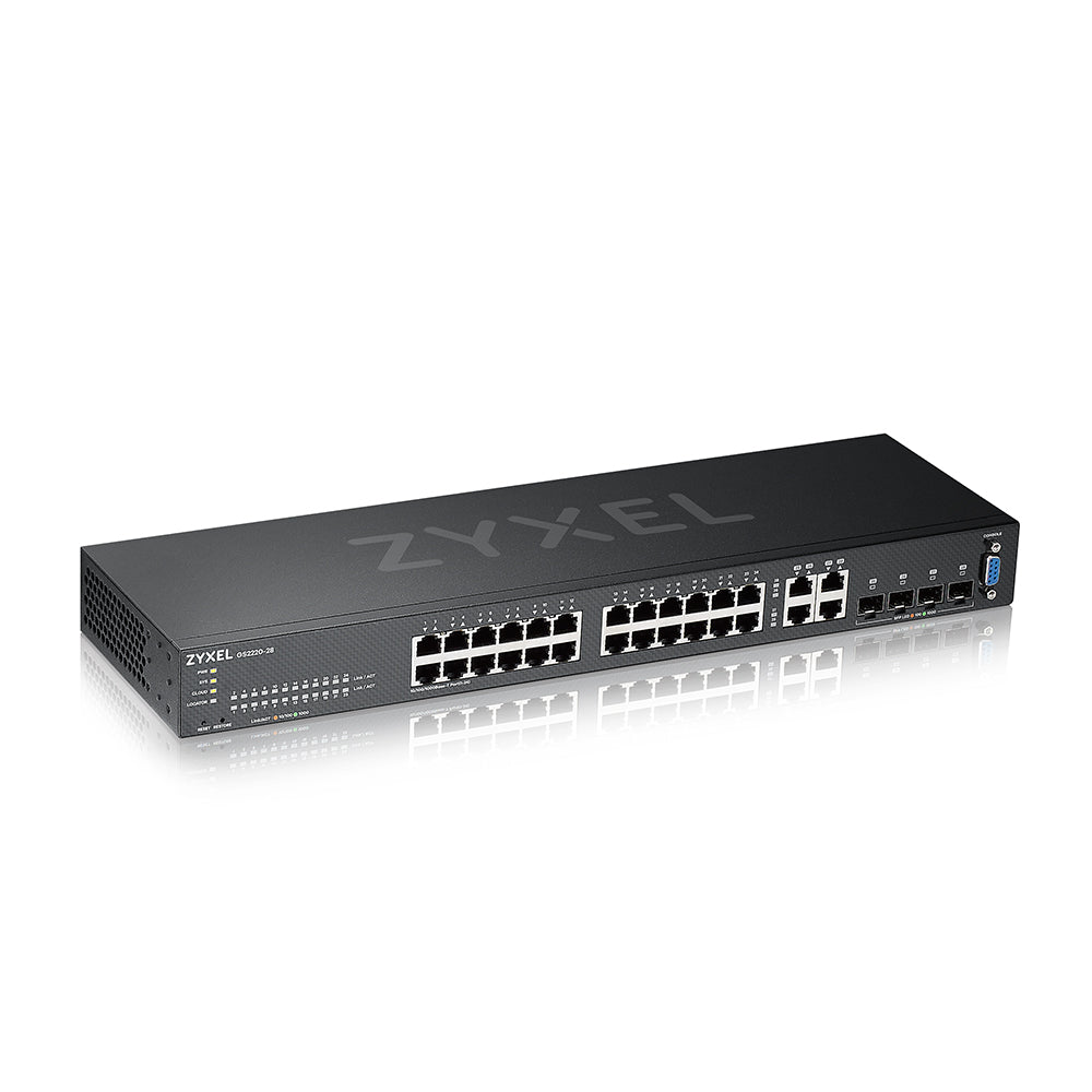 Switch Gestionado Gigabit 24 Puertos + 4 SFP Combinados ZyXEL GS2220-28