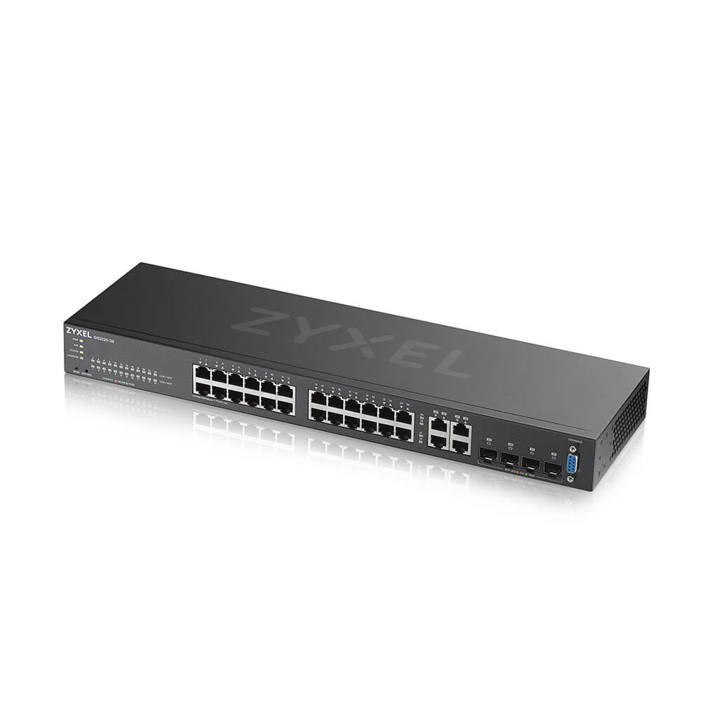 Switch Gestionado Gigabit 24 Puertos + 4 SFP Combinados ZyXEL GS2220-28