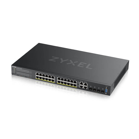 Switch Gestionado ZyXEL GS2220-28HP | 24 Puertos Gigabit PoE+, 4 SFP Combo, Nebula Cloud – NW200ZXL82