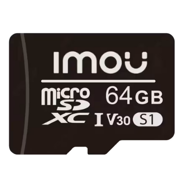 Memoria MicroSD 64GB clase 10 – IMOU ST2‑64‑S1 – resistente y confiable