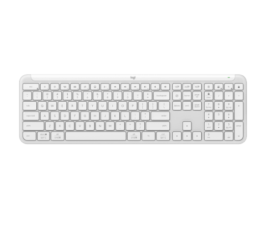 Teclado Inalámbrico Delgado Español Logitech Signature Slim K950 Blanco Hueso