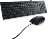 Set teclado y mouse alámbrico USB – Dell KM300C – QWERTY Inglés – Negro