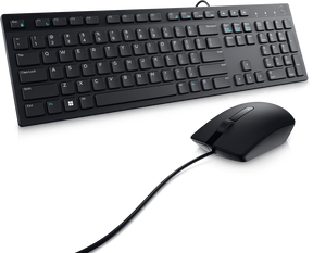 Set teclado y mouse alámbrico USB – Dell KM300C – QWERTY Inglés – Negro